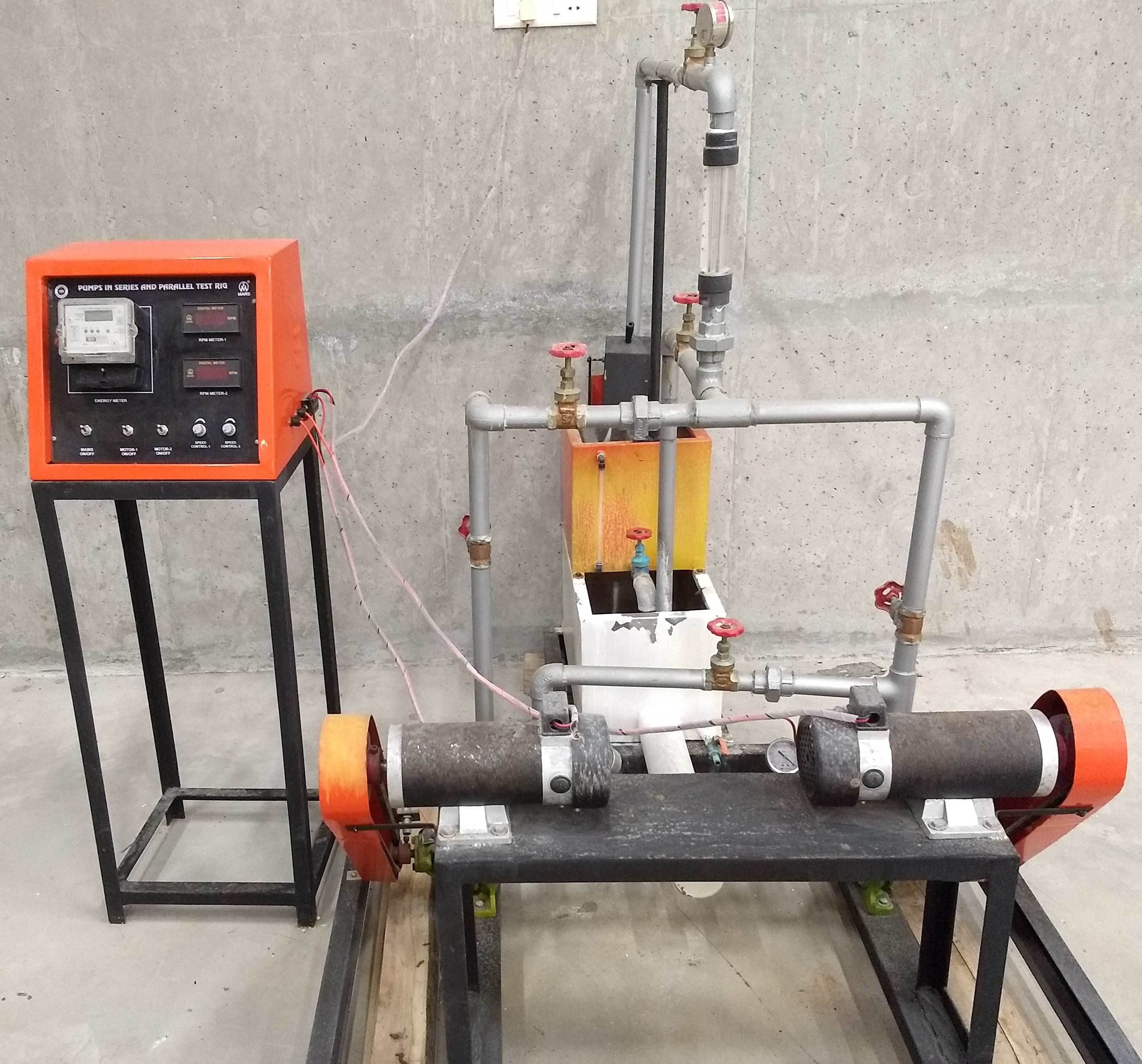 Series / Parallel Pump Test Rig